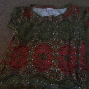 A red and green shirt